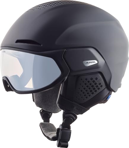 Alpina Unisex - Erwachsene, Alto V Visierhelm, Black matt, 59-63 cm