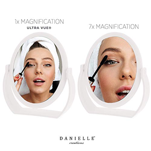 Danielle 7X Soft Touch Oval Vanity Mirror, White (D1068Wt) #TOP1
