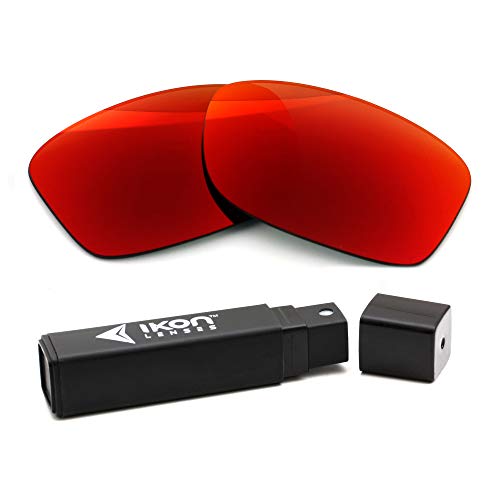 IKON LENSES Replacement Lenses For Oakley Fuel Cell Sunglasses - + Red Mirror (Polarized)