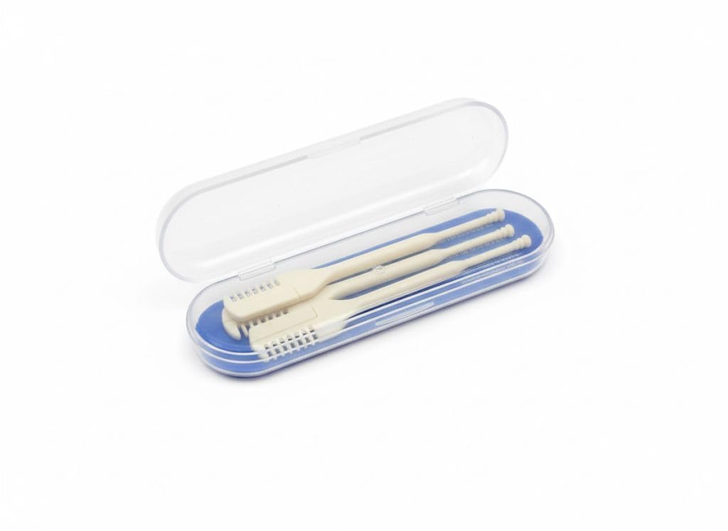 BloomLab Manual Nose Trimmer (Pack of 3) – Safe & Painless Nose Hair Remover with stainless steel blade for Unisex Grooming | Portable Nose & Ear Hair Care Tool