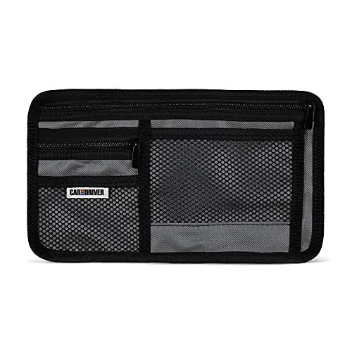 Car and Driver Car Visor Organizer | Sun Visor Organizer | Visor Accessories | Car Net Card Pocket | Visor Organizer Auto | Auto Interior Accessories | Pouch Holder for Card, Licenses, Registration