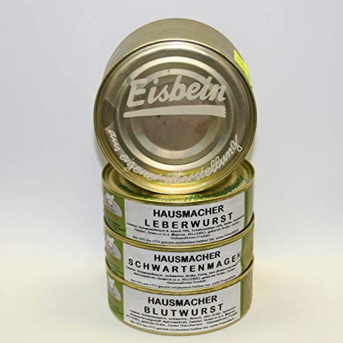 Hausmacher Dosenwurst Klassiker mit Eisbein 200g Probierset, Dosenwurst, Vorteilsset, Vorratsset, Landmetzgerei Sandritter