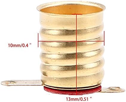E10 Bulbs Socket, GOODCHANCEUK 20Pcs Copper Lamp Screw Base for Electronic Projects