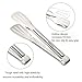 2Pcs 12-Inch Cooking Tongs, Kitchen Tongs Stainless Steel, Heat Resistant BBQ Tongs Set for Cooking, Serving, Barbecue, Buffet, Salad, Ice, Oven