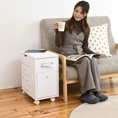 Amazon｜コスメワゴン コスメボックス ドレッサー メイク台 ミラー付き