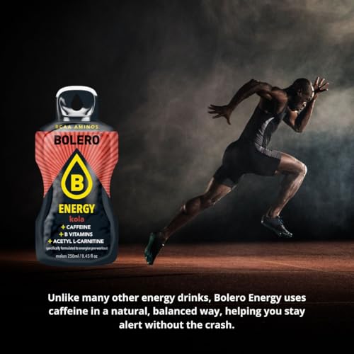 Bolero Energy | Sugar-Free Powder Drink | Vegan & Gluten-Free | For Active Lifestyles (12x7g, Power Punch)