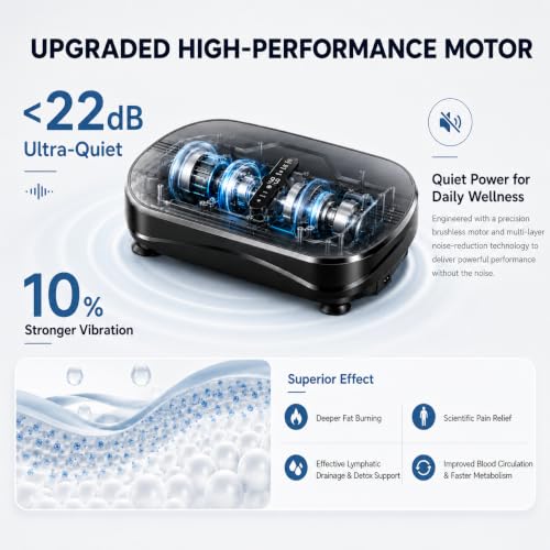 Whole Body Vibration Plate Exercise Machine, 99 Speed Levels Power Plate - image 3