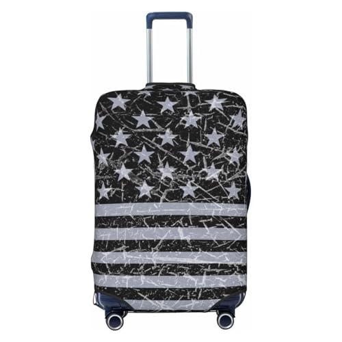 Vintage Usa Flag Retro American Flag Art Luggage Cover, Protective Washable Suitcase Cover - Travel High Elastic Fibers Suitcase Protector Fits Large