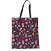 HUGS IDEA - Bolso de lona reutilizable para dama, color Morado, talla M