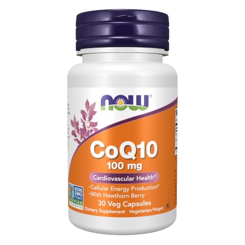 Image of Now Foods CoQ10 100 Mg Cardiovascular Health Capsules - 30 Veg Capsules