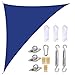 Tenda a Vela da Giardino, Tenda da Sole Impermeabile Tenda a Vela Triangolare, Impermeabile, Tenda da Giardino ad Angolo Retto Vele Tende da Sole,Blu