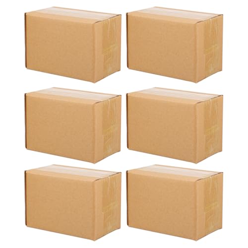 Alipis Cajas de Cartón Kraft 3 Capas Superduras Tamaño Pequeño 20 Unidades para Embalaje y Envío Seguro Cajas Prácticas Reciclables para Paquetería y Almacenamiento
