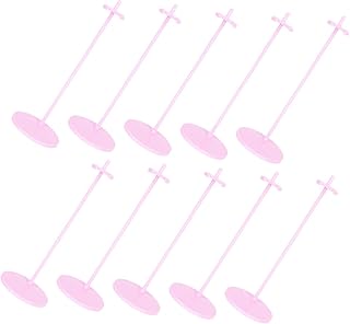 Totority Suporte Transparente Para Bonecas 10 Peças Suporte Transparente Para Bonecas De Plástico Suporte Para Bonecas De Plástico Suporte Para Exibição De Bonecas Suporte Para Cartão