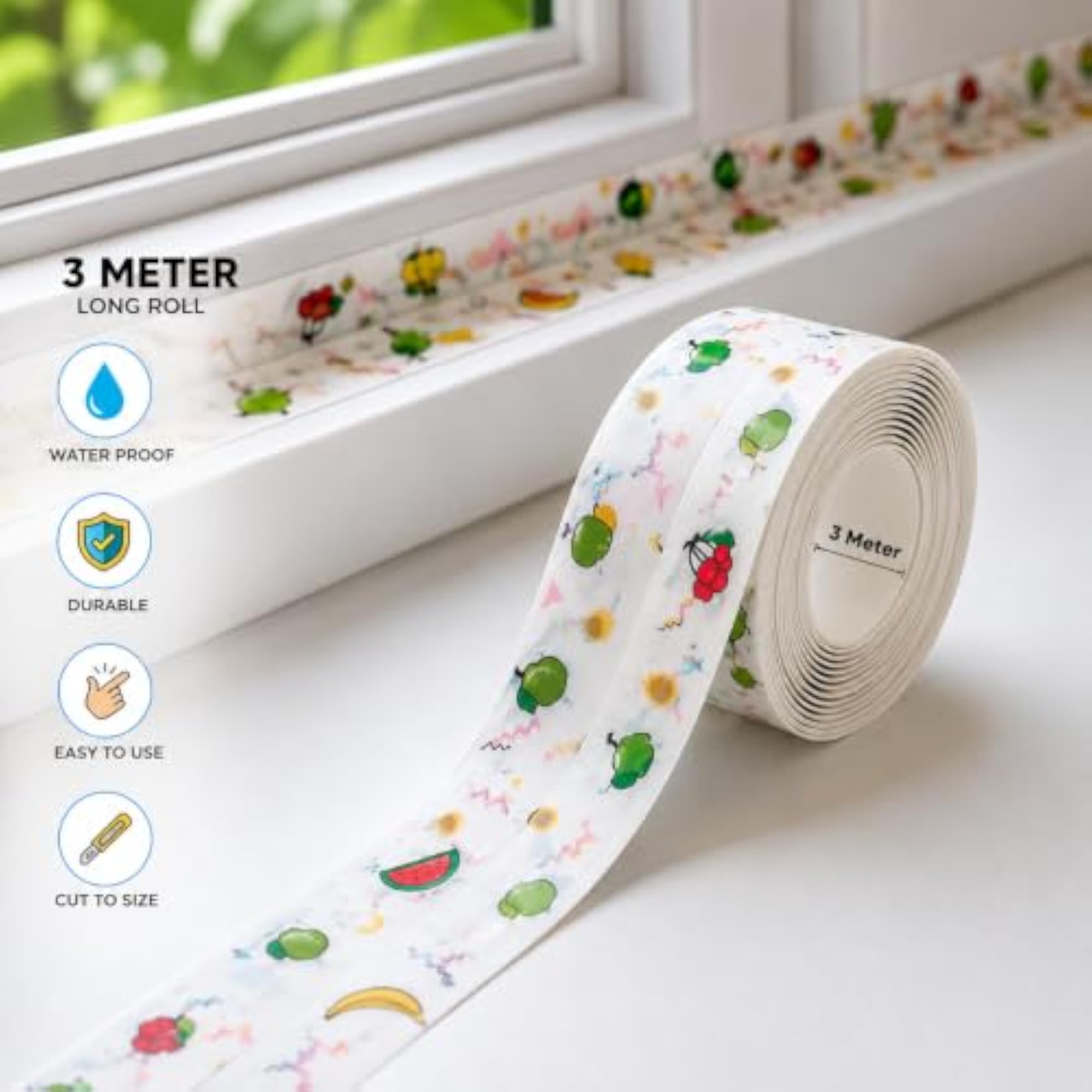 Waterproof Kitchen Sink Sealing Tape, Self-Adhesive Caulk Strip