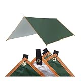 Tenda da sole impermeabile, ultraleggera, impermeabile, in tessuto, protezione solare, da giardino, per turismo, campeggio, colore: verde, 3 x 4 m