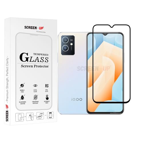 Image of ScreenUp Tempered Glass For vivo iQOO U5e - Ultra Clear, 9H Scratch Resistant, Full Coverage, Easy Install Screen Protector