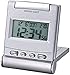 Produktbild Technoline Reisewecker WQ 170 mit Innentemperaturanzeige sowie Datums-/ Wochentagsanzeige und Duo-Zeitmodus, Silber