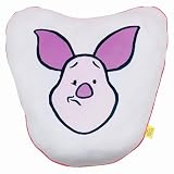 MORIPiLO 抱き枕 ディズニー くまのプーさん ピグレット (もちもちダイカットクッション) 肌にやさしいふわモチ触感 グッズ ぬいぐるみ 昼寝枕 約40x40x10cm (ファニーフェイス ピンク) キャラクター まくらのモリシタ
