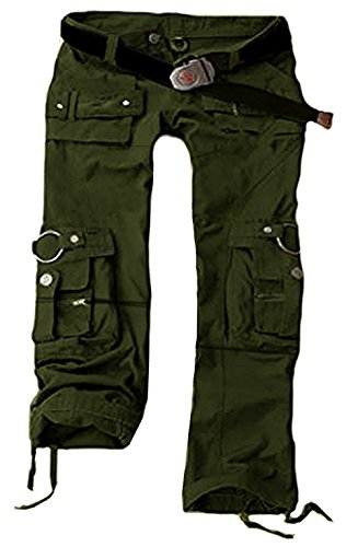 Juicy Trendz® De las Mujeres Carga Pantalones Militar Señoras Ejército Combate Multi Bolsillo Pantalones Cover