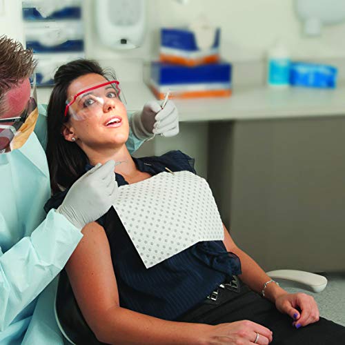 HALYARD PROTECTAPAD Fluid Absorption Pad 100 Count - Disposable Bib, Dental Bib (SMALL)