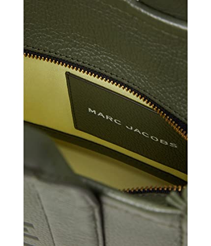 Image of Marc Jacobs The Leather Small Tote Bronze Green One Size