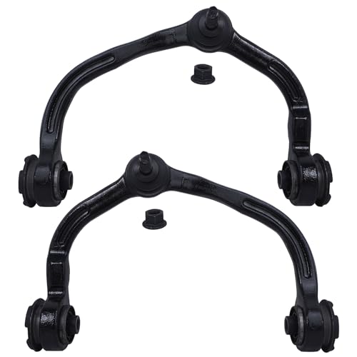 Image of Detroit Axle - 6pc Front End Suspension Kit for 2003-2004 Ford Expedition Lincoln Navigator [Standard Suspension] 2 Upper Control Arms w /Ball Joints 2 Lower Ball Joints 2 Outer Tie Rods Replacement