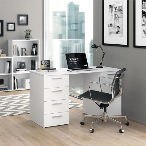 Vicco Scrivania Bianco 137 X 60 Cm - 2