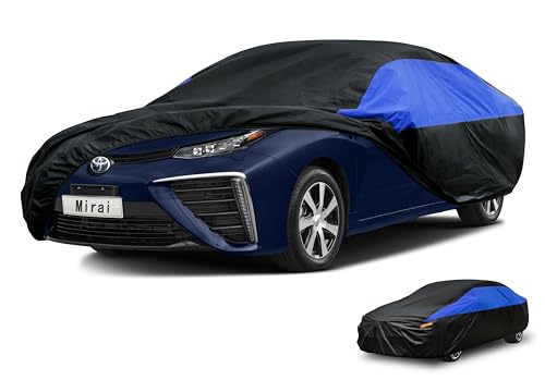 Image of GUNHYI Toyota Car Cover Custom Fit Toyota Mirai Waterproof All Weather, Lightweight Full Exterior Cover for Automobiles Outdoor Sun UV Rain Dust Snow Wind Protection.