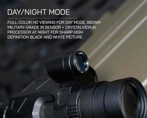 Triton StarStrike 3-18x50 Night Vision Rifle Scope and Optical Attachment - Can Be Paired to Existing Rifles Scopes or Used as Standalone Rifle Scope | Comes with 2X Magnifier | IR Infared Scope - Thumbnail 6