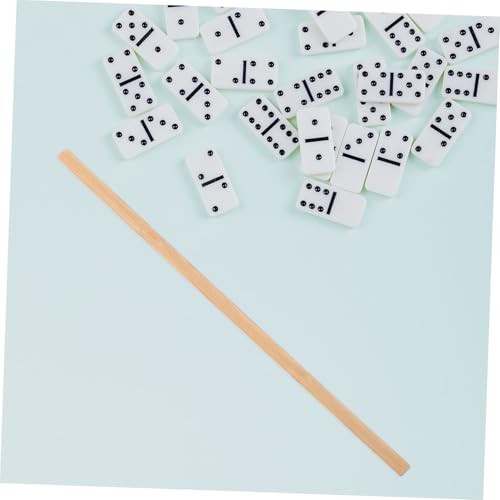 4 piezas herramienta de mahjong de madera compacta miniatura 7