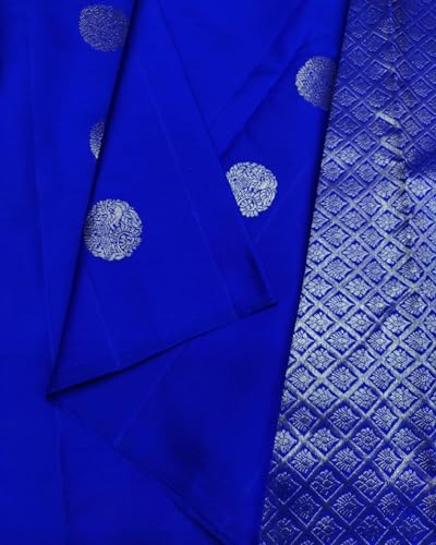 Image of Women's Soft Pure Silk Banarasi Saree and Unstitched Blouse Piece with Jacquard Zari Woven | Saree for Women