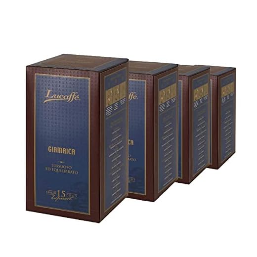 jamaica blue mountain LUCAFFE, coffee pods Ø44mm, ese pods, pack of 60 compostable paper pods, Jamaica coffee, citrus notes, low caffeine level