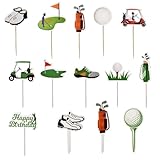 Toppers de Gâteau Sportifs | Décorations Cupcake Football, Basket, Golf pour Anniversaire Enfant | Set de 5, 6 ou 23 Pièces | Cake Topper