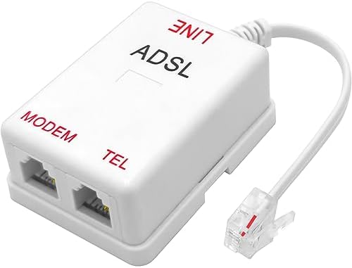 NECABLES DSL Filter Splitter for Phone Line and Internet