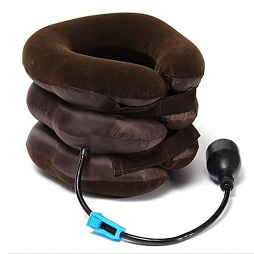 Dispositivo de Tracción cervical para el alivio inmediato del dolor de cuello, mesa de apoyo cervical hinchable y ajustable, aliviador quiropráctico del dolor de cuello crónico.