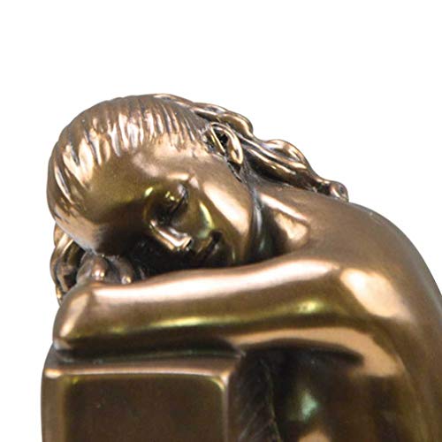 Besportble Metal Bookshelf 2Pcs Copper Bookend With Beauty Girl Shape Decorative Book Shelf For Home Office Tabletop Decoration Ornament Golden Vintage Decor #TOP7