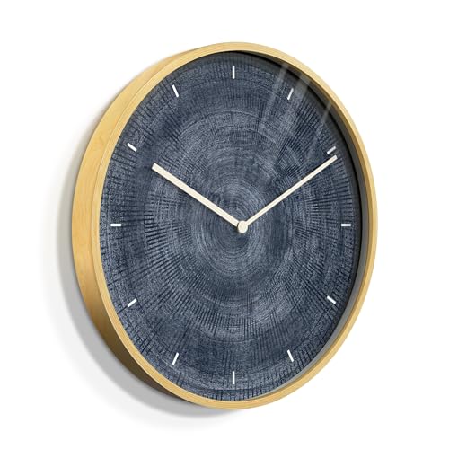 24 inch Navy Blue Geometric Wall Clock product photo 24 inch Navy Blue Geometric Wall Clock product