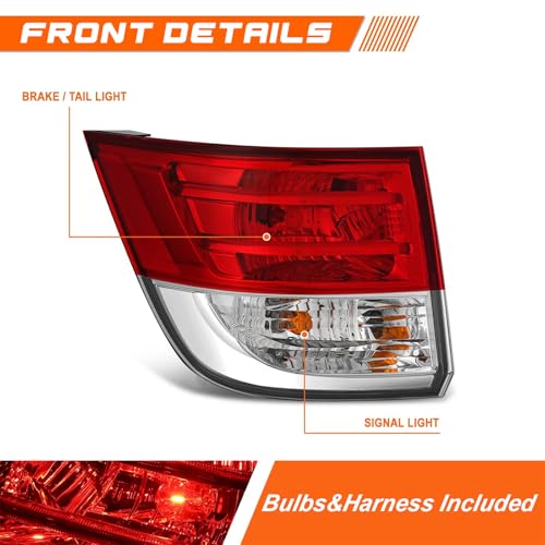 Tail Light Assembly Compatible with 2014-2017 Honda Odyssey,Taillight Brake Lamp Replacement Rear Left Outer Side HO2804104 by F CARFITTING - Used condition - Image 2