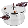 Stainless Steel Pressure Cooker, 80KPA Large Capacity Stainless Steel Pressure Cooker for Kitchen (6L)
