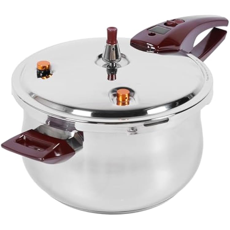 Stainless Steel Pressure Cooker, 80KPA Large Capacity Stainless Steel Pressure Cooker for Kitchen (6L)