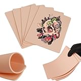 3mm Tattoo Skin Practice - Yuelong 10PCS Tattoo Fake Skin 3mm Soft Silicone Double Sides 7.4x5.6' Tattoo Eyebrow Practice Skins for Beginner & Experienced Tattoo Artist