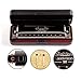 JSL Harmonica, Standard Diatonic Key of C 10 Holes 20 Tones Blues Mouth Organ Harp For Kids, Beginners, Professional, Students (Black)