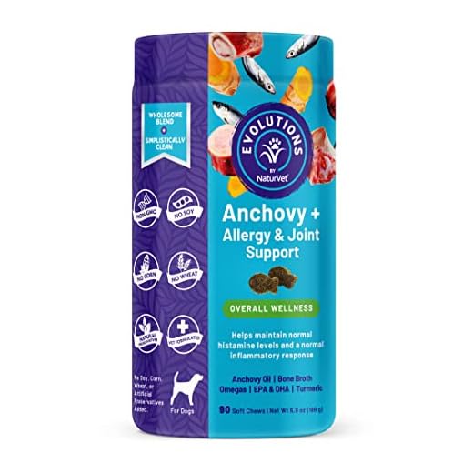 Evolutions by NaturVet Anchovy + Allergy & Joint Support 90ct Soft Chews