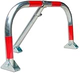 FERPASA® - Valla de Parking Zincada con Portacandado – Barrera de Aparcamiento para Garaje y Plaza de Parking - Se Envía Montada