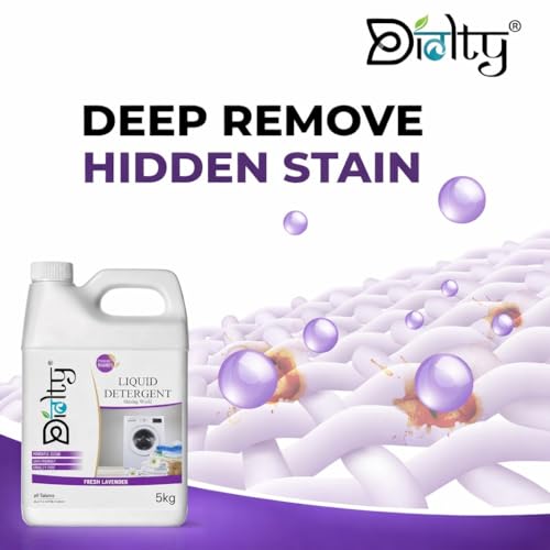 Image of Liquid Detergent 5+1 Liter | Laundry Liquid for Fabric Daily Wash | detergent liquid for Top Load and Front Load Washing Machine | Balanced PH, Non-toxic (Lavender)