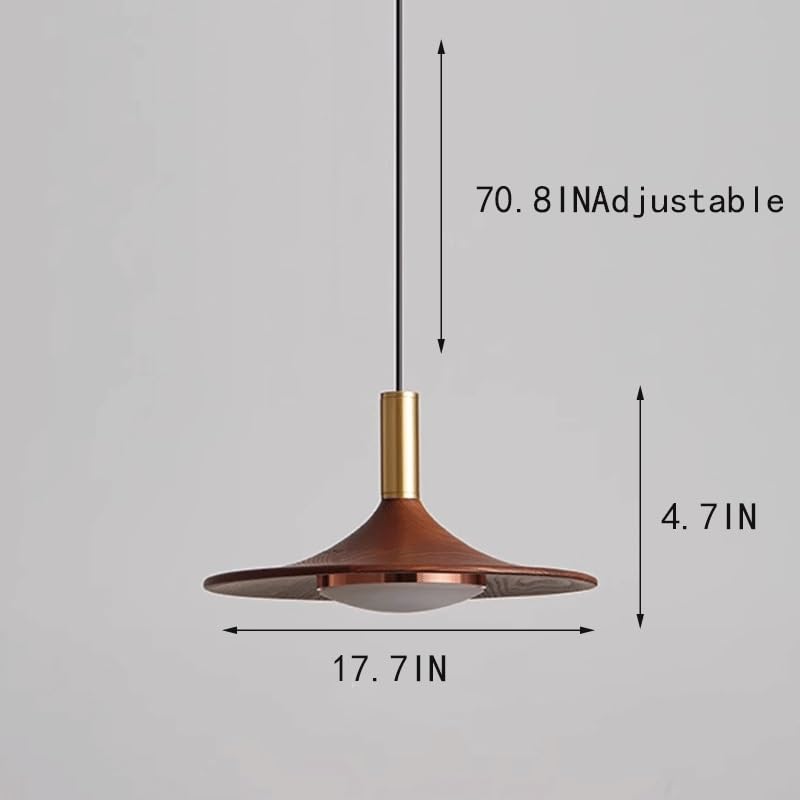Lampe suspendue restaurant fer forgé design noyer élégant