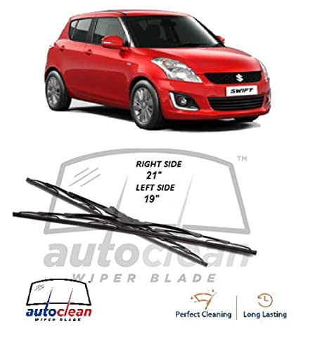 Image of AutoClean Metal Type Wiper Blade For Maruti Suzuki Swift,Swift Dzire Old (21+19)