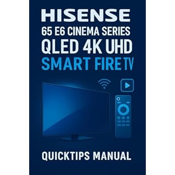 Hisense 65" E6 Cinema Series QLED 4K UHD Smart Fire TV User Guide: How to Use, Set Up, and Troubleshoot Your Hisense E6QF Smart Fire TV — Works for 50", ... with Similar Features (English Edition)