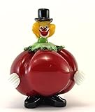 vinciprova le gemme di venezia H18CM en Verre de Murano de Clown Fait en Italie Tomate