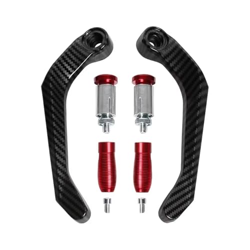 Protection de guidon moto universelle rouge haut de gamme pour leviers 7/8